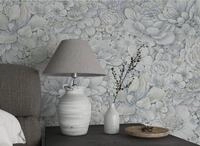Marburg Vliestapete Flower, gepr&auml;gt, matt, Blattmotiv moderne Tapete f&uuml;r Wohnzimmer