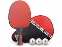 Joola Tischtennisschläger TT-BAT Carbon Speed (Set, mit Schlägerhülle, mit
