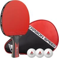 Joola Tischtennisschl&auml;ger TT-BAT Carbon Speed (Set, mit B&auml;llen, mit