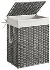 SONGMICS W&auml;schekorb W&auml;schebox aus synthetischem Rattan, herausnehmbarer