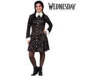 Rubies Niederlande b.v. Kostüm Wednesday Addams Halloween-Kleid für Damen