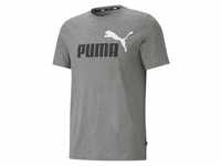 PUMA T-Shirt Herren T-Shirt - ESS+ Essentials 2 Col Logo Tee grau SYourfashionplace