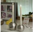 Deluxe Homeart LED-Kerze LED Stabkerzen Mia Tafelkerzen Echtwachs flackernd H:...