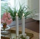 Deluxe Homeart LED-Kerze LED Stabkerzen Mia Tafelkerzen Echtwachs flackernd H: 15cm