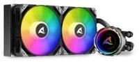 Sharkoon CPU K&uuml;hler Sharkoon S80 RGB AIO 240mm, Wasserk&uuml;hlung, INTEL & AMD, schwarz