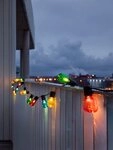 KONSTSMIDE LED-Lichterkette Weihnachtsdeko aussen, 40-flammig, LED Biergartenkette,