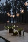 KONSTSMIDE LED-Lichterkette, 10-flammig, LED globe Biergartenketten System