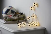 STAR TRADING LED-Lichterkette Funlight Fu&szlig;ball warmwei&szlig;, 15-flammig, Timer