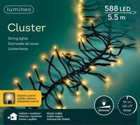 Lumineo LED-Lichterkette Lumineo Lichterkette CLUSTER 588 LED 5,5 m klassisch...