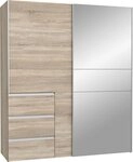 FORTE Schwebet&uuml;renschrank Winn2 mit Spiegel und 3 Schubk&auml;sten