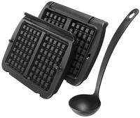 Tefal Waffelplatten XA7248 OptiGrill, Aluminium, (3-St), f&uuml;r OptiGrill+ und Elite