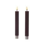 Deluxe Homeart LED-Kerze LED Stabkerzen Mia Tafelkerzen Echtwachs flackernd H: 15cm
