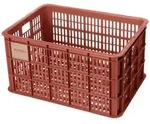 Basil Fahrradkorb Basil Fahrradkiste Crate L terra red 29,8x39x26,5 cm - stabile
