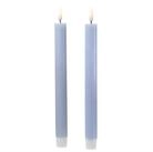 Deluxe Homeart LED-Kerze LED Stabkerzen Mia Tafelkerzen Echtwachs flackernd H: 24cm