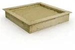 Wickey Sandkasten King Kong - Holzsandkasten mit Sitzrand - Verschiedene...