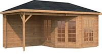 Palmako Gartenhaus Pavillon Melanie, BxT: 599x322 cm, hellbraun