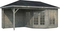 Palmako Gartenhaus Pavillon Melanie, BxT: 599x322 cm, grau