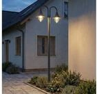 Lindby Au&szlig;en-Stehlampe Madea, Metall, Schwarz IP44, 2 x 60 W