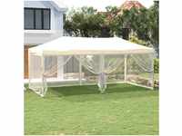 vidaXL Party tent with insectproof side walls (3 x 3 m) - crem