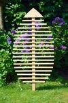 dobar Rankhilfe Design Rankhilfe in Blattform "Fagus", 84 x 6,5 x 160 cm,...