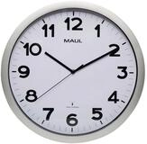 Generic Wanduhr MAUL Funkwanduhr MAULstep - weiss/silber - Kunststoff, 40cm