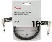 Fender Audio-Kabel, Professional Patch Cable BLK 30 cm - Stereo Patchkabel