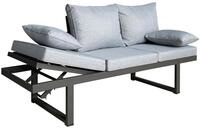 LC Garden Gartensofa Bondino Living Multifunktionssofa 3er Sofa anthrazit