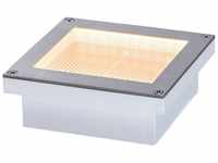 Paulmann LED Einbauleuchte Solar Aron eckig 100x100mm 2200K 0,5W 4lm Weiß...