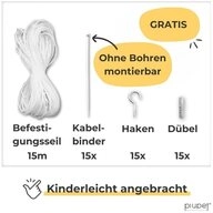 Piupet Tiersicherheitsnetz Katzennetz I transparent I inkl. Montagematerial I Balkon