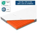 Matratzenauflage eazzzy Premium Cube Topper Matratzentopper 140 x 200 x 9 cm...