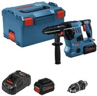 BOSCH Akku-Kombibohrhammer GBH 18V-28 CF, 18 V, Bohrhammer mit SDS plus mit 2x Akku