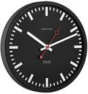 Hermle Wanduhr Bahnhofsuhr Funkwerk Edelstahl - Hermle Modell: 30471-740870