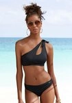 Bruno Banani Bustier-Bikini mit asymmetrischem Schnitt schwarz 36