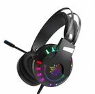 INCA Gaming Headset Schwarz 7,1 USB Surround RGB Lichteffekt mit Mikrofon Headset