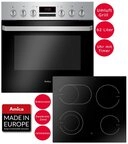 Amica Elektro-Herd-Set Fine Design Herd Set Backofen Glaskeramik Kochfeld Umluft Amica Elektro-Herd-Set Fine Design Herd Set Backofen Glaskeramik Kochfeld Umluft
