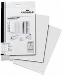 DURABLE Hinweisschild Einsteckschilder 105x148mm 20 Bogen (80 Schilder) wei&szlig;