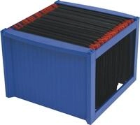 HELIT Aufbewahrungsbox H&auml;ngemappenbox 36x38x27,2cm blau/blau