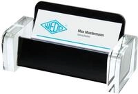 WEDO Visitenkartenh&uuml;lle Visitenkartenhalter Exclusiv Acryl glasklar schwarz