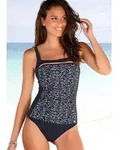 LASCANA Badeanzug Minimal mit Unterbrustgummi blau 46