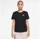 Nike Sportswear T-Shirt W NSW CLUB SS TEE mit leicht abgerundetem Saum, aus...