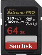 Sandisk Extreme PRO SDXC 64 GB - Speicherkarte - schwarz Speicherkarte (64 GB)