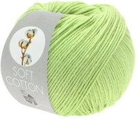 LANA GROSSA SOFT COTTON H&auml;kelwolle, 140 m (weiches, vielseitiges Garn f&uuml;r h&ouml;chsten