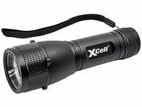 XCell LED Taschenlampe LED-Taschenlampe L500, mit Handschlaufe, mit Holster, mit