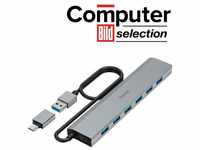 Hama USB-Verteiler Hama 7 Port USB 3.2 Gen 1-Hub (USB 3.0) mit USB-C® Stecker...