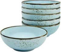 CreaTable M&uuml;slischale NATURE COLLECTION, Steinzeug, (Set, 6-tlg), Salatschale,