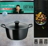Tefal Kasserolle Tefal E21246 Jamie Oliver Kasserolle 24 cm Gusseisen