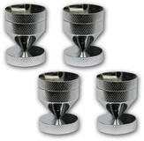 Dynavox D&auml;mpfer 4er Set Sub-Watt-Absorber, 35-41mm, Chrom