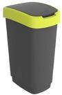 ROTHO M&uuml;lleimer TWIST Abfalleimer 50l - 2-in-1 Deckel - ideal zur M&uuml;lltrennung