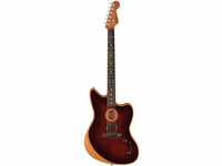 Fender Westerngitarre, American Acoustasonic Jazzmaster All-Mahogany EB Bourbon...