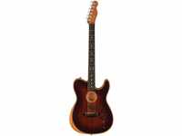 Fender Westerngitarre, American Acoustasonic Telecaster All-Mahogany EB Bourbon...